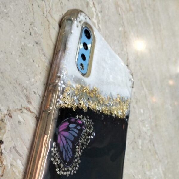 Luxe Butterfly Personalized Resin Phone Case - Image 4