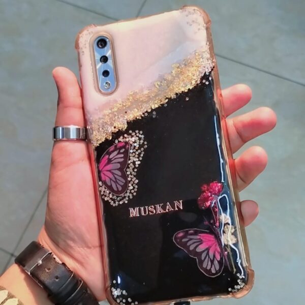Luxe Butterfly Personalized Resin Phone Case